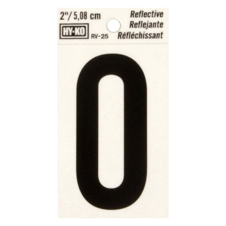 Hy-Ko 2In Reflective Number O, 10PK B00402